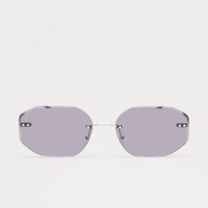 نظارة هندسية بدون إطار – أسود/دخاني