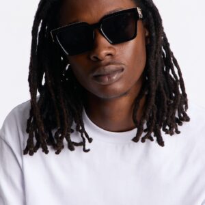 نظارة مربعة “أون ديك” بعدسات ملونة – أسود