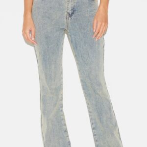 جينز شارلستون بخصر منخفض وقصة ضيقة – فينتاج