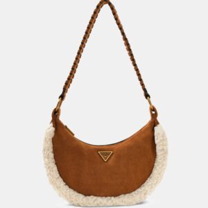 أميتا حقيبة هوبو جلد سويد طبيعي