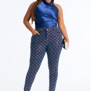 جينز “راديانت إنرجي” مرصع مطاطي – نيلة داكنة