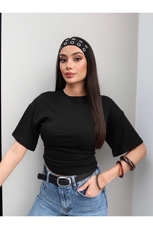 تيشيرت كروب بكشكش جانبي